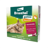Drontal Gatos Spot On 1 12ml Vermífugo 5 Até 8kg Transdermal