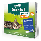 Drontal Gatos Spoton 0 7 Ml Para Gatos De 2 5 A 5 Kg