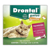 Drontal Gatos Spoton 5kg A 8kg 1 12 Ml Profender Virbac