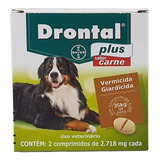 Drontal Plus Carne Cães 35kg Vermifugo