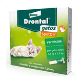 Drontal Spot On 0 35 Ml Gatos 0 5 A 2 5 Kg Profender