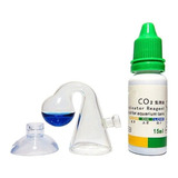 Drop Checker De Vidro Solução Reagente Indicadora Nível Co2
