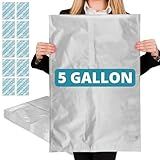 Dry Packs Sacos Mylar De 50 8 X 76 2 Cm E Absorventes De Oxigênio De 2000 Cc Pacote Com 20 Unidades Para Preparação De Alimentos De Longo Prazo 50 8 X 30 Prata