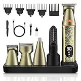 DSP Kit De Cuidados Pessoais 6 Em 1 Conjunto De Aparador E Aparador Barbeiro Profissional Bigode De Barbear Corpo Aparador De Pelos Do Nariz IPX6 à Prova D água Cortador De Cabelo Em Forma De U