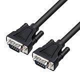 DTech Cabo RS 232 Cabo Serial RS232 De 3 M Macho Para Macho 9 Pinos DB9 Reto
