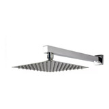 Ducha Chuveirão Piscina Cromada Quadrada Inox 20x20 Moderno