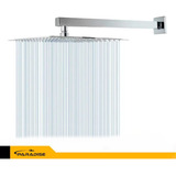 Ducha Chuveirão Piscina Paradise Cromada Quadrada Inox 20x20 Moderno Inox Acabamento Brilhante