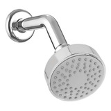 Ducha Chuveiro Aquecedor Solar Gás Flatt Redondo Articulado Acabamento Cromado Cor Cromado