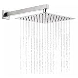 Ducha Cromada Aço Inox 20 X 20 Quadrado Reflexivo Espelhado Brilhante Chuveirão Slim Gourmet PREMIUM DUPIN