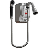 Ducha Elétrica Inteligente Digital Kdt 8800w 220v Com Desviador Chuveirinho Mangueira Silenciosa Chuveiro Prata Brilho