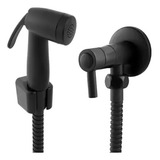 Ducha Higiênica Chuveirinho Intima Banheiro Abs 120 Cm Preta Cor Preto