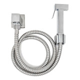 Ducha Higienica Intima Banheiro Quadrada Luxo Metal Completa