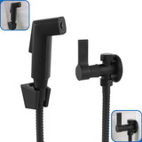 Ducha Higiênica Intima Completa 2 Saídas Preto Fosco Black