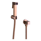 Ducha Higiênica Luxo Quadrada Rose Gold