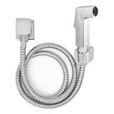 Ducha Higiênica Quadrada Luxo Metal Cromada Completa Volta