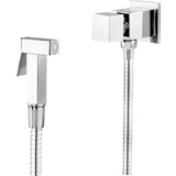 Ducha Higiênica Quadrada Super Luxo Metal Cromada 1 4 De Volta