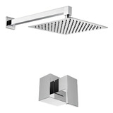 Ducha Piscina Cromo Brilhante 30x30 C Acabamento P Chuveiro Cor Cromado
