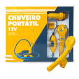 Ducha Portátil 12v Chuveiro Automotivo Camping Praia Bomba Água Trailer Off Road Trilha Motorhome Caminhão Kombi Adaptador Isqueiro Bolsa Água Casa Attract 4x4sc