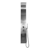 Ducha Vertical Inox Premium Com Chuveirinho E Hidromassagem