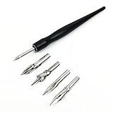 Duehut Conjunto De Canetas De Mergulho De Desenho Animado De Mangá Conjunto De Canetas Removíveis Kit De Pintura Para Desenho 1 Suporte De Caneta E 5 Pontas
