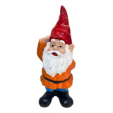 Duende Amuleto Gnomo Decorativo Em Resina Anão De Jardim