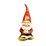 Duende Meditando grande Elemental Da Natureza 18cm