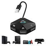 DUEQID Adaptador Conversor De Teclado E Mouse Para N Switch- Adaptador De Teclado E Mouse Compatível Com Consoles PS4-PS3-Xbox360-Xbox One- Suporta Personalização