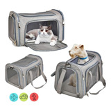 Duke E Dixie Cabine Viagem Cães Cia Aerea Bolsa Transporte Pet Reforçada Cor Cinza