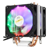 Dukie Dk 198 Cooler Cpu Led Ryzen Intel Lga1156 Lga1155 Lga775 1200 Led Colorida