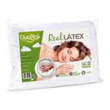 Duoflex Real Látex 68x48cm Travesseiro Branco Tradicional