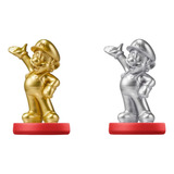 Dupla Amiibo Mario Gold E Silver
