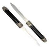 Dupla Faca Adaga Punhal Combate Tática Decorativa 23cm