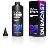 DURACAST Resina UV -500 G- Cristalina- Dureza Reforçada- Cura Por Raios- Antiamarelamento- Fabricação De Joias- Pingentes- Modelos E Artesanato