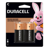 Duracell C Pilhas X2 Média Lr14 Alcalina 1 Cartela
