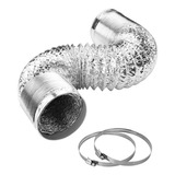 Duto 2 Abraçadeiras Aluminizado Flexível 150mm 2 5 Mts