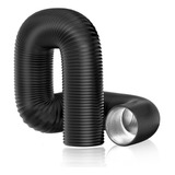 Duto Aluminizado Flexível Com Pvc Preto 125mm 5 Pol 10 Mts