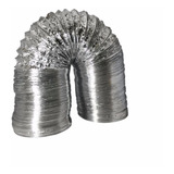 Duto Tubo Flexível Aluminizado 100mm 4pol Exaustor Coifa 5mt