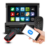 Dvd Automotivo Retratil 7p Bluetooth Tv Digital Pendrive