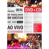 Dvd cd Os Paralamas Do Sucesso