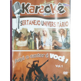 Dvd Karaokê Sertanejo Universitário Vol 1