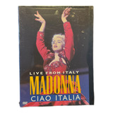 Dvd Live From Italy Madonna Ciao Italia Lacrado Original