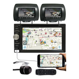 Dvd Multimídia Universal Bluetooth Usb Com 2 Encostos Câmera