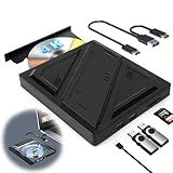 DVD Player Leitor E Gravador De CD E DvD Externo Leitor De CD Aparelho De DVD Leitor De DVD Externo Para Notebook Leitor De CD E DVD Externo Para Notebook Drive Externo 6 Em 1