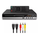 Dvd Player Tv Mp3 Usb Com Controle Remoto 110v Hd 1080p