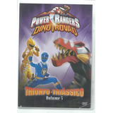 Dvd Power Rangers Dino Trovão Triunfo Triássico Volume 5