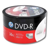 Dvd r Hp 50 Unidades 16x 4 7gb Imprimível Não