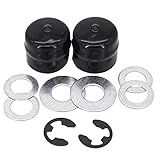 DVPARTS Kit De Ferragens Para Roda Dianteira Para Cortador De Grama Poulan Pro Craftsman AYP Garden Tractor Inclui Arruelas Axiais Arruelas Clipes Eletrônicos E Tampas De Cubo