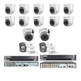 Dvr 16 E 08 Ch Hikvision 02 Colorvu 02 Dome Áudio 08 Dome