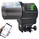 DXOPHIEX Alimentador Automático De Peixes WiFi Alimentador Automático De Peixes Para Férias Para Aquário E Tanque De Tartarugas Com Anel De Alimentação De Peixes