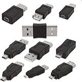 Dxx ANiceS OTG 5 Pinos F M Mini Conversor Adaptador USB Macho Para Fêmea Micro USB